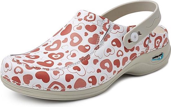 Clog Open Elastiek Hearts | Medische klompen | Speciaal voor de Zorg