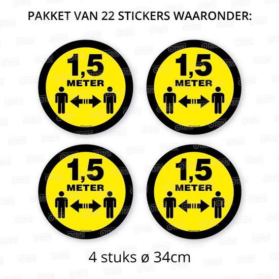 Vloerstickers voetstappen, 5 paar kopen