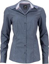 James and Nicholson Dames/Dames Diamanten Shirt (Marine / Wit)