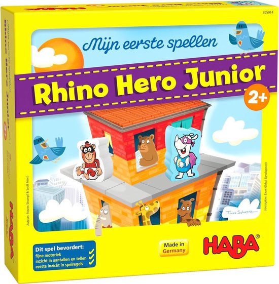 Afbeelding van het spel Haba Mijn Eerste Spellen Rhino Hero Junior