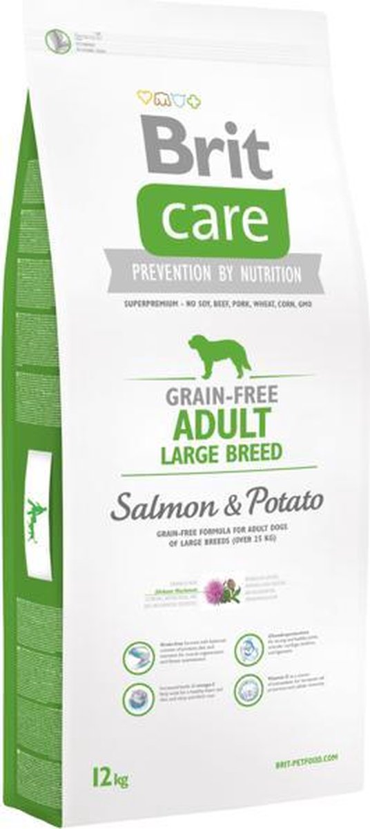 Brit Care Grain Free Adult Large Breed Salmon & Potato 12 kg