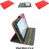 Apple iPad Mini 2-3 Rood Smart Case - Book Case Tablethoes- 8719273000885