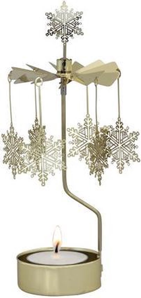GOUDEN SNEEUWVLOK ROTARY CANDLE - PLUTO PRODUKTER