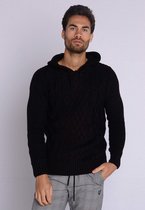 YCLO Knit Hoodie Stigo Black