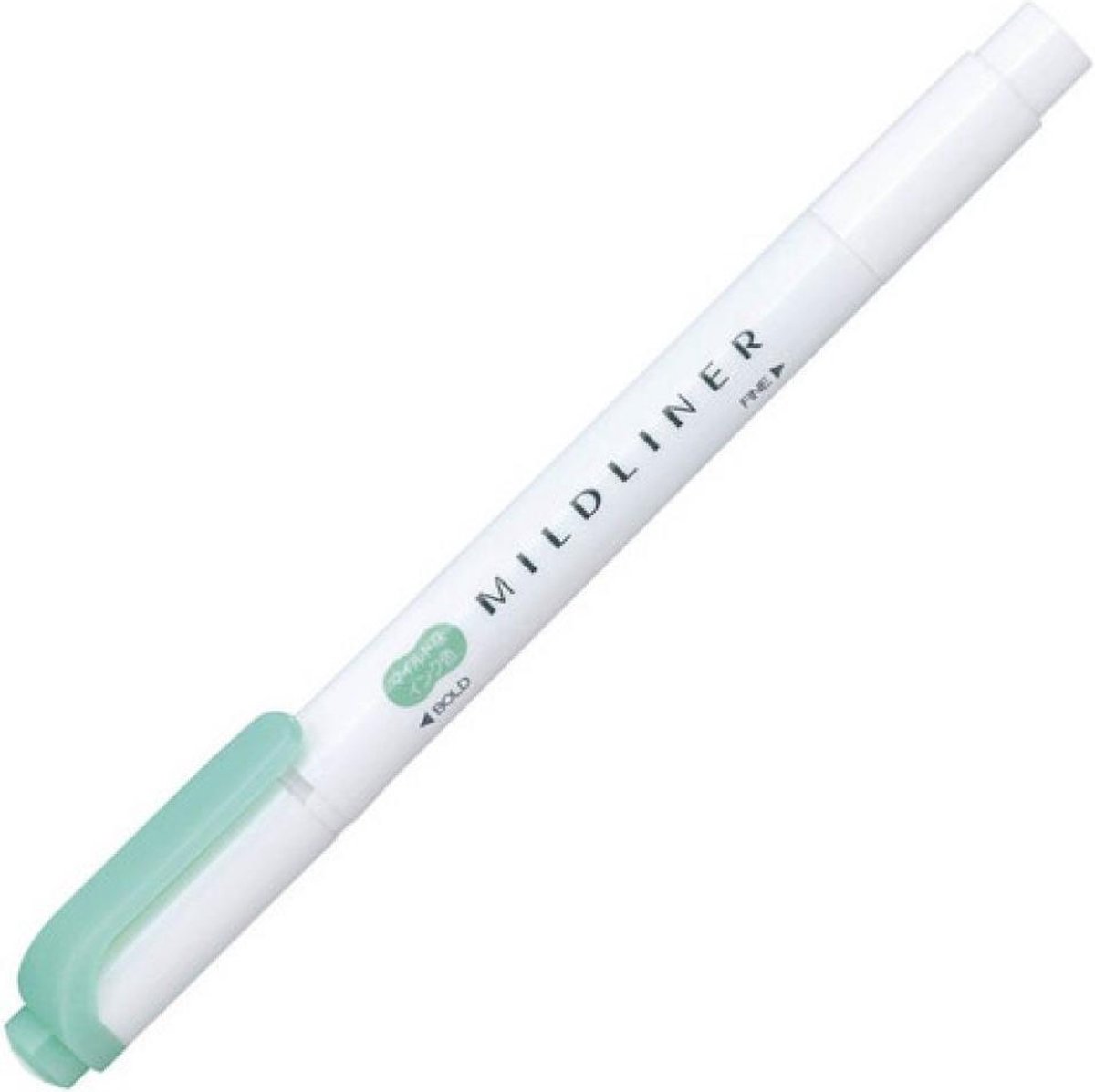 Zebra Mildliner Double-Sided Highlighter - Fine / Bold - Mild Blue / Green / WKT7-MBG