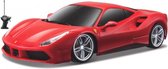 Maisto Rc Auto Ferrari 488 Gtb 1:24 Rood/zwart 2-delig