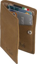Tony Perotti Furbo Mini RFID portemonnee met papier- en kleingeldvak Vintage Bruin