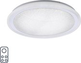 Paul Neuhaus mars - Moderne LED Dimbare Plafondlamp met Dimmer - 1 lichts - Ø 60 cm - Chroom - Woonkamer | Slaapkamer