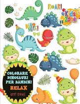 colorare dinosauri per bambini relax anti stress