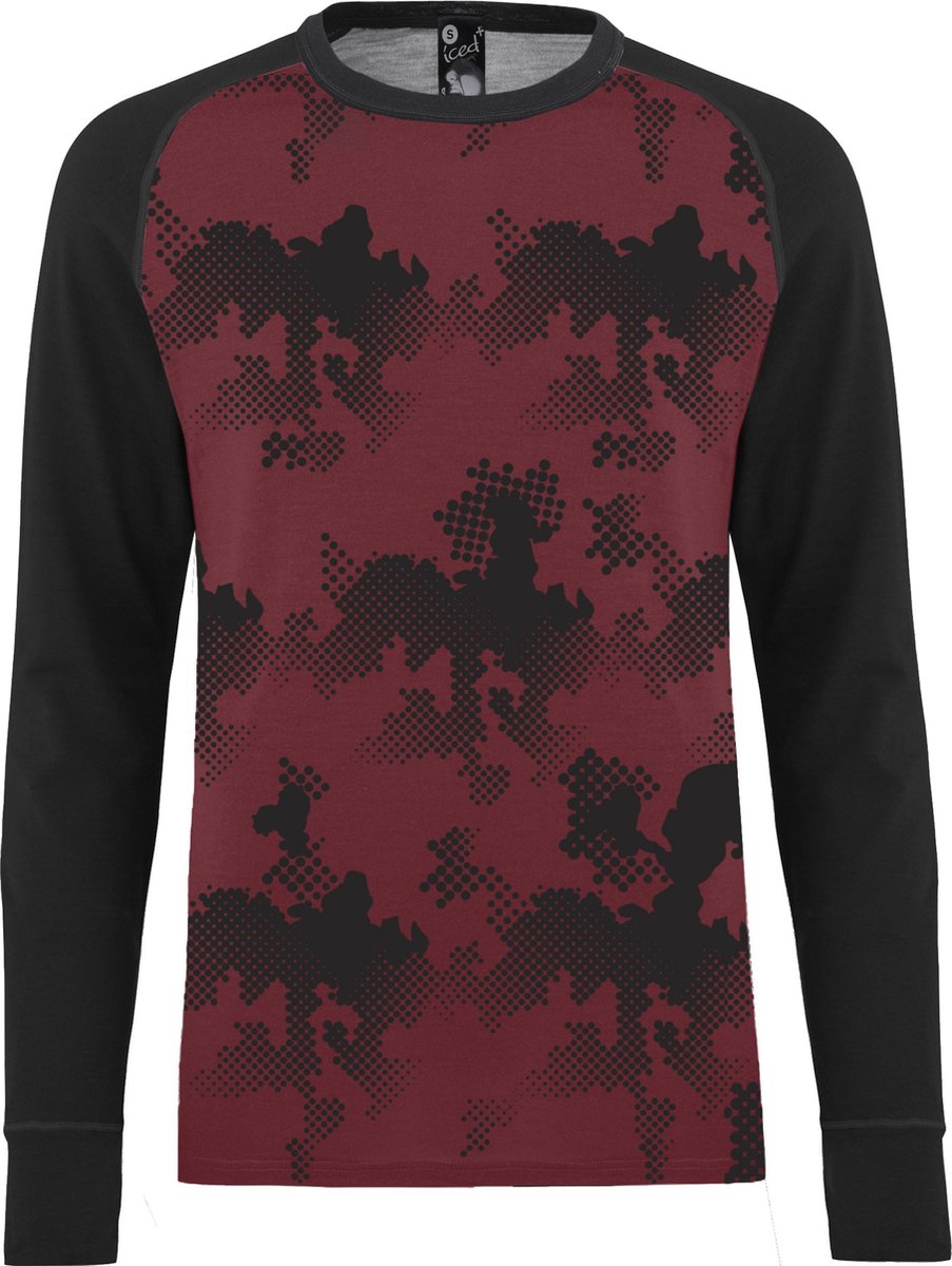 Bula Freeride thermo shirt merino wol - fire - maat 8 jaar