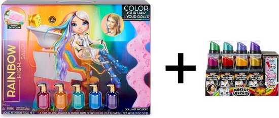 Rainbow High Hair Salon & Make-Up Surprise - Pack Bundle