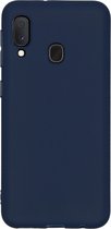 Color Backcover Samsung Galaxy A20E - Donkerblauw - Donkerblauw / Dark Blue
