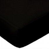 ECB Hoeslaken - Jersey - 80 x 200 cm - Zwart
