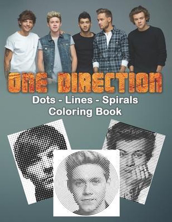 ONE DIRECTION Dots Lines Spirals Coloring Book, Dim Printing