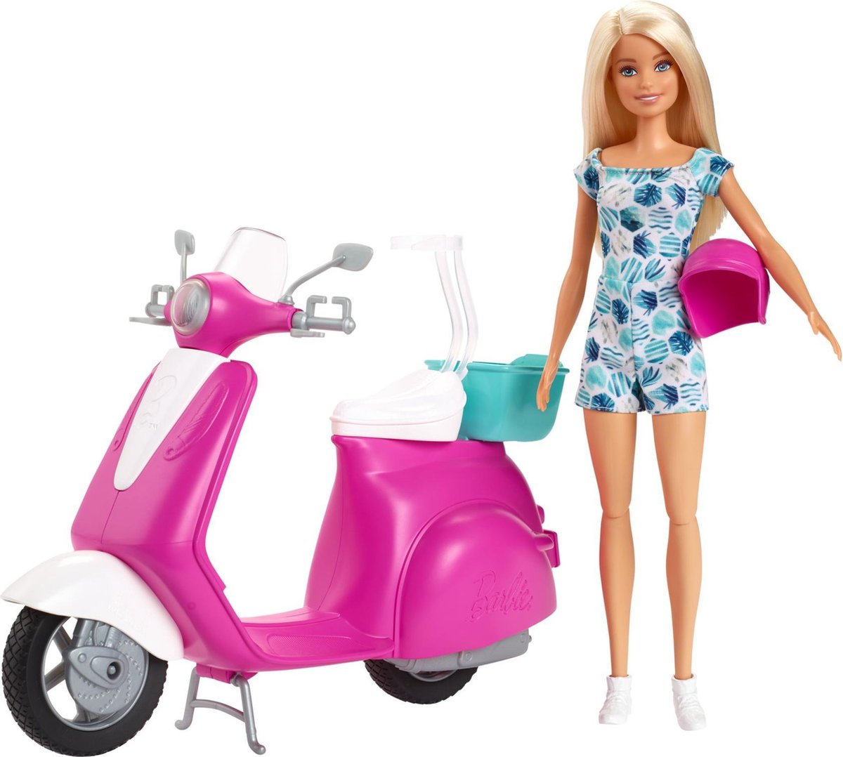 Barbie Scooter met Barbiepop