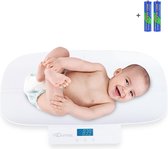 Qumax Baby Weegschaal Digitaal en Multifunctioneel – Babyweegschaal inclusief batterijen – Personenweegschaal - Dierenweegschaal – 50g tot 100kg
