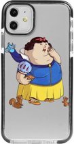 Hoesjes Atelier Zwart Frame Transparant Impact Case Dikke Sneeuwwitje voor IPhone 11 met ScreenProtector