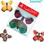 Soome® vlinder - vliegende vlinder 10 Stuks - flying butterfly - verjaardagskaarten - kerstkaarten - felicitatiekaarten - trouwkaarten - valentijnskaarten - wenskaarten