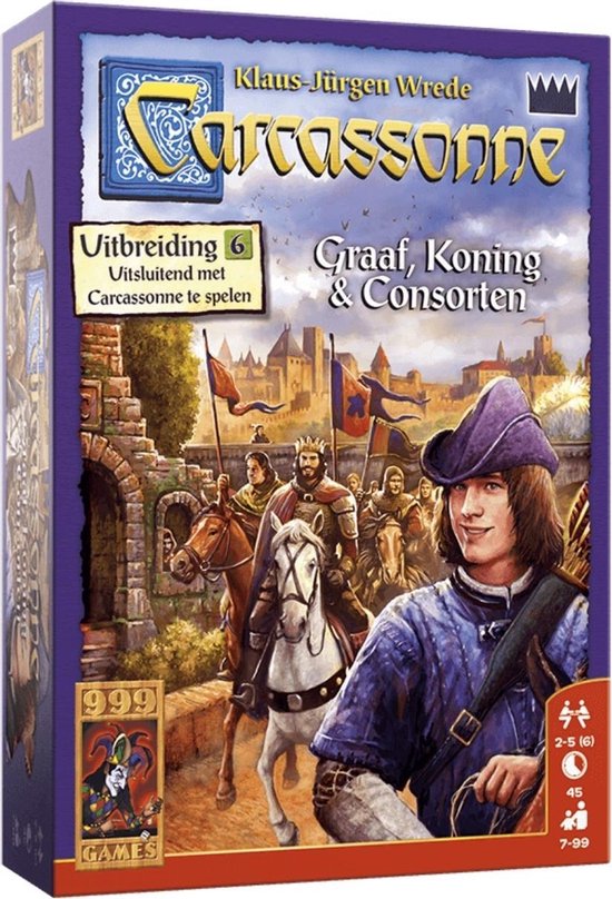 Thumbnail van een extra afbeelding van het spel Spelbundel - Carcassonne Draak, Fee&Jonkvrouw & Bruggen, Burchten&Bazaars & Graaf, Koning&Consorten