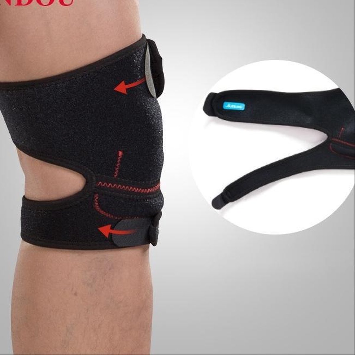 Pro-Care Kniebrace - Neopreen - Orthopedisch - Universeel - Pijn verlichtend - zwart/rood