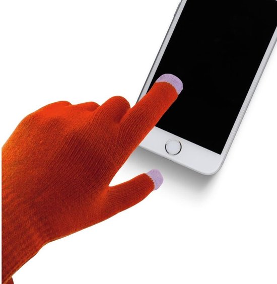 Gants Orange85 avec écran tactile - Rouge - Smartphone - Tactile - Taille unique - Élastique
