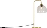 QAZQA maly - Moderne Tafellamp met kap - 1 lichts - H 550 mm - Goud/messing -  Woonkamer | Slaapkamer | Keuken