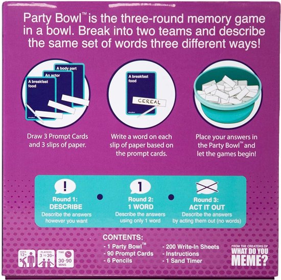 Thumbnail van een extra afbeelding van het spel Party Bowl Party Game