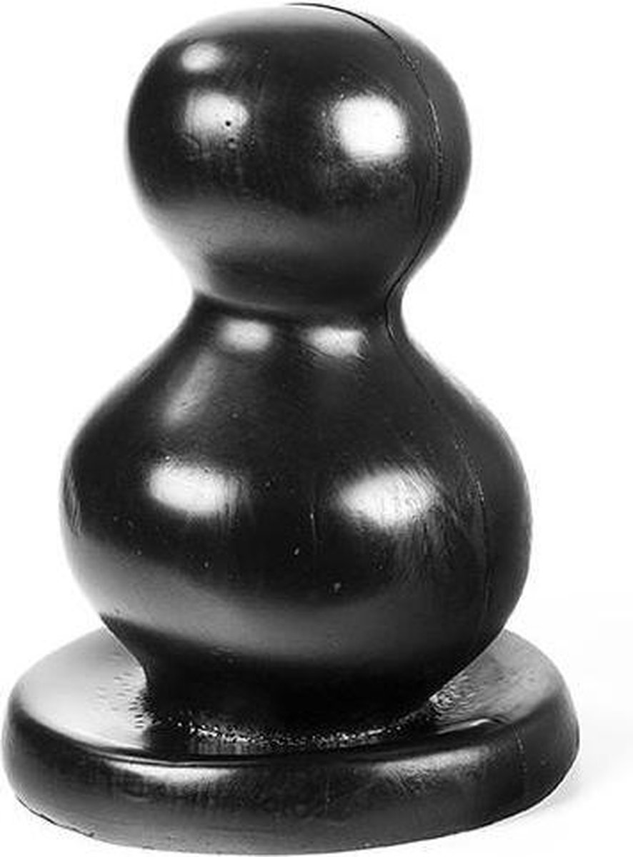 Dark Crystal Bollen Buttplug 11 x 20 cm - zwart