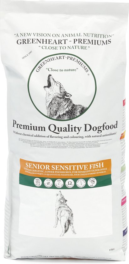 Greenheart Senior Sensitive Fish 1.5kg hondenvoeding