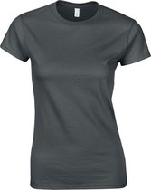 Gildan Dames Zachte Stijl Korte Mouw T-Shirt (Houtskool)