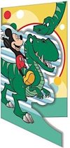 Disney Wenskaart Dinosaurus Glitter 20 X 14 Cm Groen