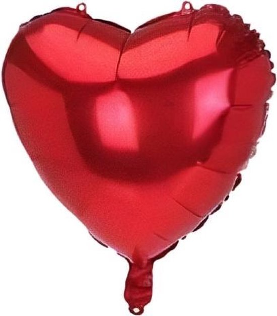 Tom Folieballon Hart 46 X 50 Cm Rood