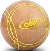 OBUT Boules en bois pour enfants bande jaune 2