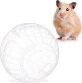 Relaxdays balle transparente pour hamster - jouets pour rongeurs - balle de course en plastique - balle de souris - 14cm