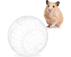 Hamsterbal doorzichtig - knaagdierspeelgoed - loopbal kunststof - muisbal - 14cm