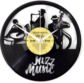 Retro - Klok gemaakt van een echte LP - Met geschenkverpakking - Jazz Music
