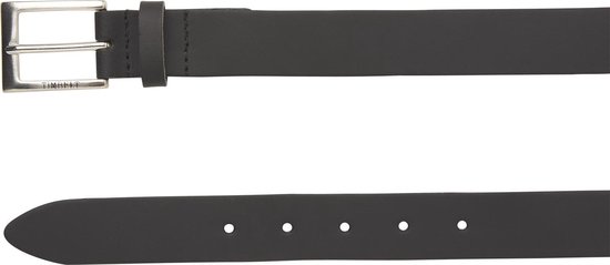 Timbelt 3cm zwarte riem - damesriem/herenriem - zwart - 100% leder - Maat 115 - Totale lengte riem 130 cm - Timbelt