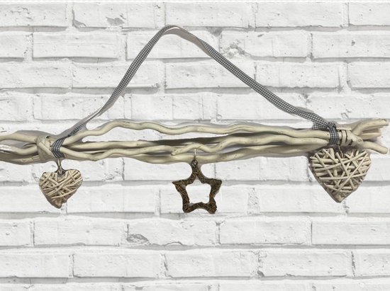 jukbeen Honger Schuine streep Sfeervolle decoratie hanger - 80 cm | bol.com