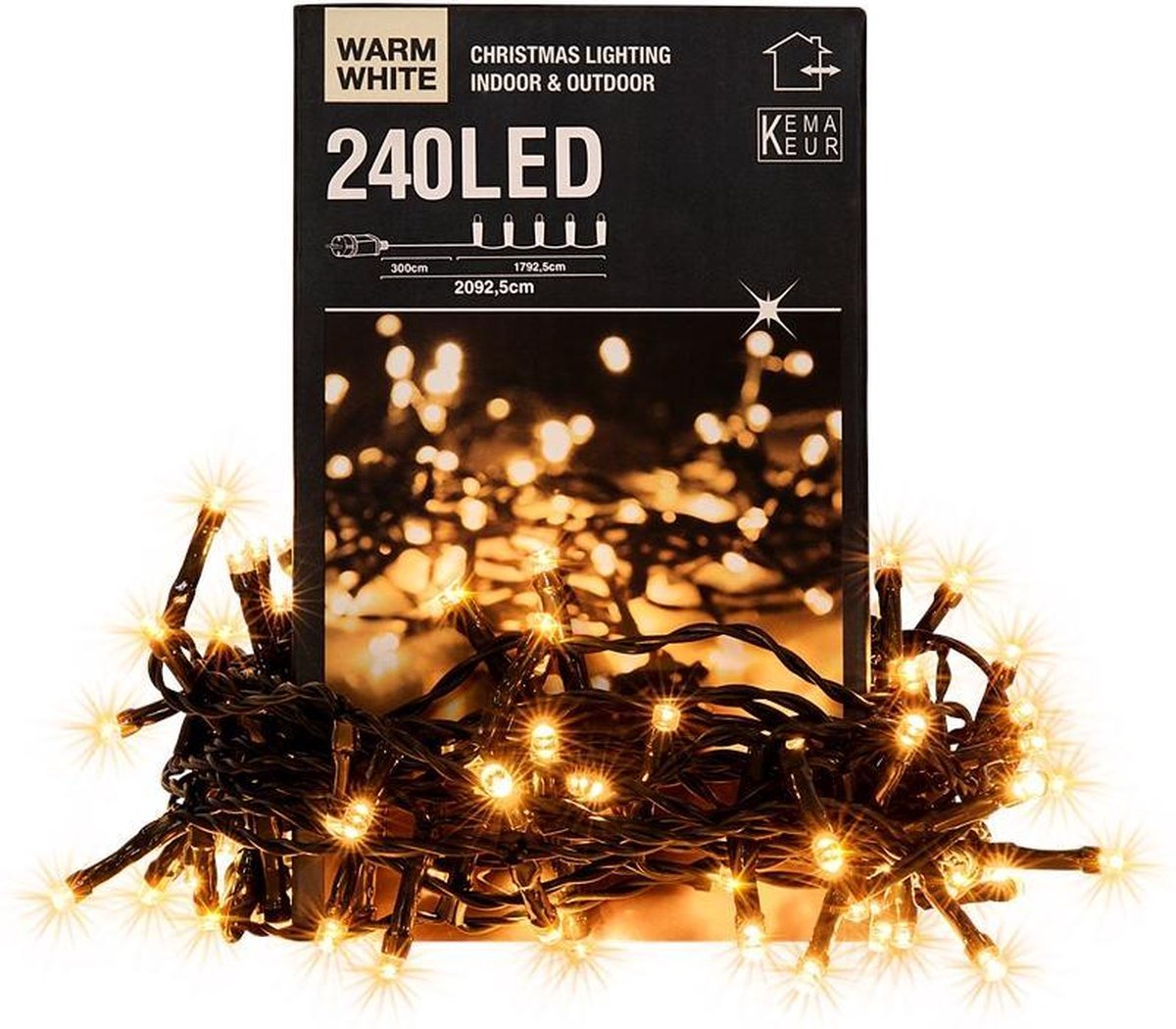 Kerstverlichting warm-wit 21 mtr 240 LED