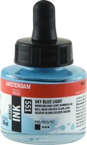 Amsterdam Acrylic Inkt Fles 30 ml Hemelsblauw Licht 551