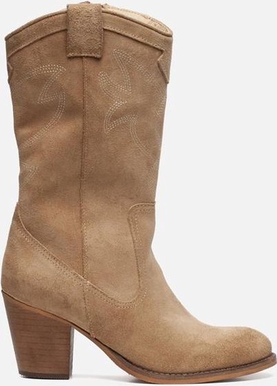 Ann Rocks Cowboylaarzen beige - Maat 36 | bol.com