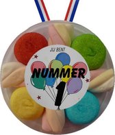 Snoep Medaille Jij bent nummer 1 - 5 stuks