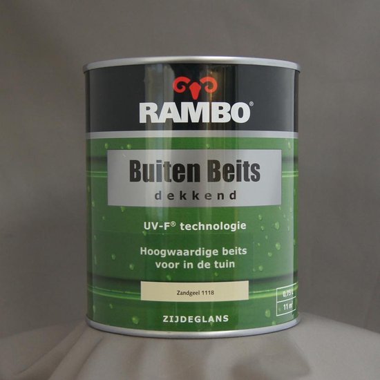 Rambo Buiten Beits Dekkend - 0,75 liter - Zandgeel | bol.com