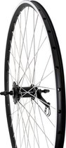 Achterwiel Remnaafwiel 28'' Dubbel velg Zwart-Grijs (Chroom spaken) *London/Trend/Roma*