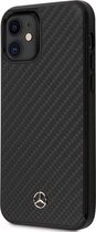 iPhone 12 Mini Backcase hoesje - Mercedes-Benz - Effen Zwart - Carbon
