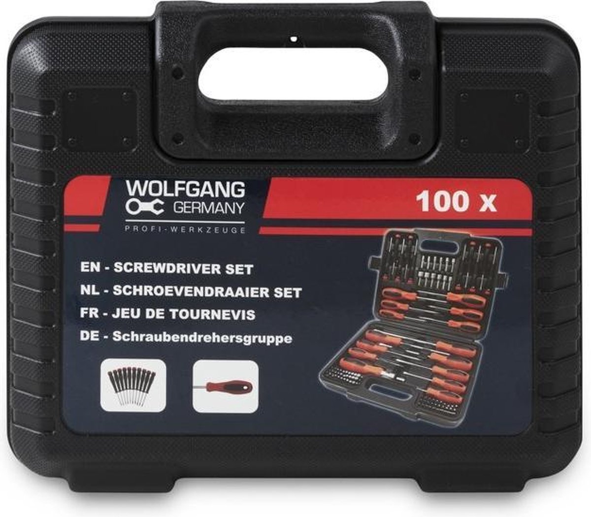 Wolfgang Tools - Schroevendraaierset - 100-delig - Chroom Vanadium -... |  bol.com