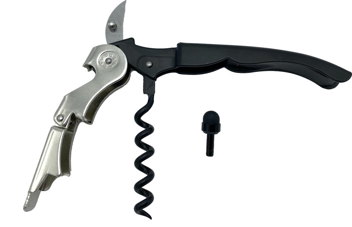 Pulltex Sommeliermes en kurkentrekker hybrid ClickCut - Blister 2 stuks