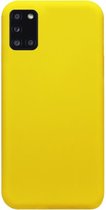 ADEL Siliconen Back Cover Softcase Hoesje Geschikt voor Samsung Galaxy A31 - Geel