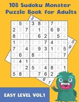 108 Sudoku Monster Puzzle Book for Adults
