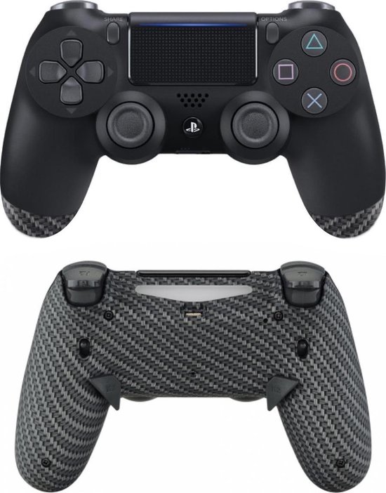 Sony DualShock 4 ELITE eSports Controller PS4 V2 - SCUF Remap MOD met Trigger Stops - Carbon Custom